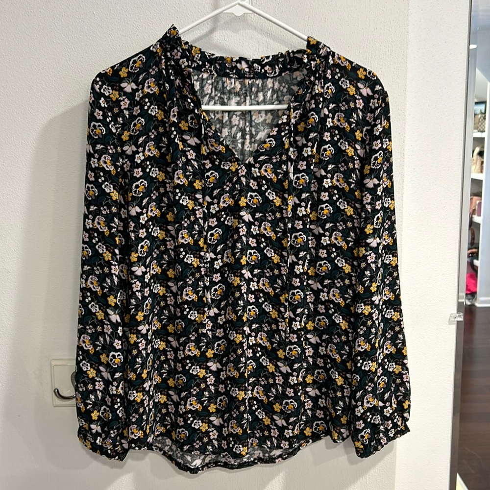 Ann Taylor floral blouse